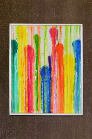 Rainbow Art: Holi Painting Bright String