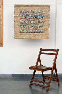 Handloom Canvas Strip With Paper Fringe Insert Wall Hanging Online