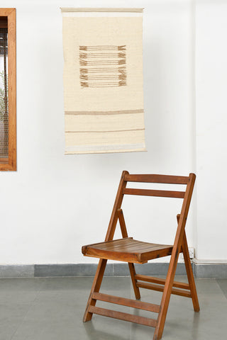Cotton & Jute Twill Wall Hanging with Paper Yarn | Rickshaw Recycle
