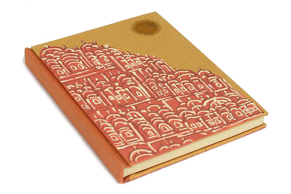 Hawa Mahal Painted Quarter Bound Blank Pages Notebook Online