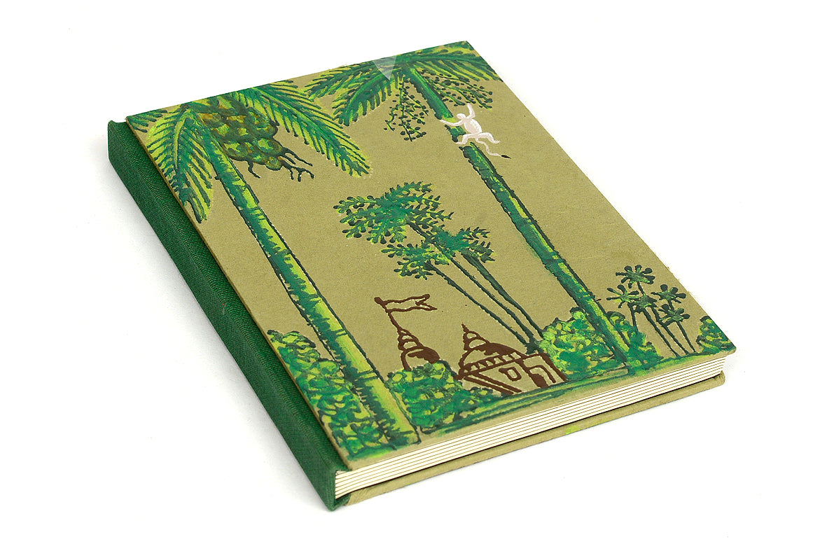 Kerala Backwaters Hand painted B6 Journal | Rickshaw Recycle