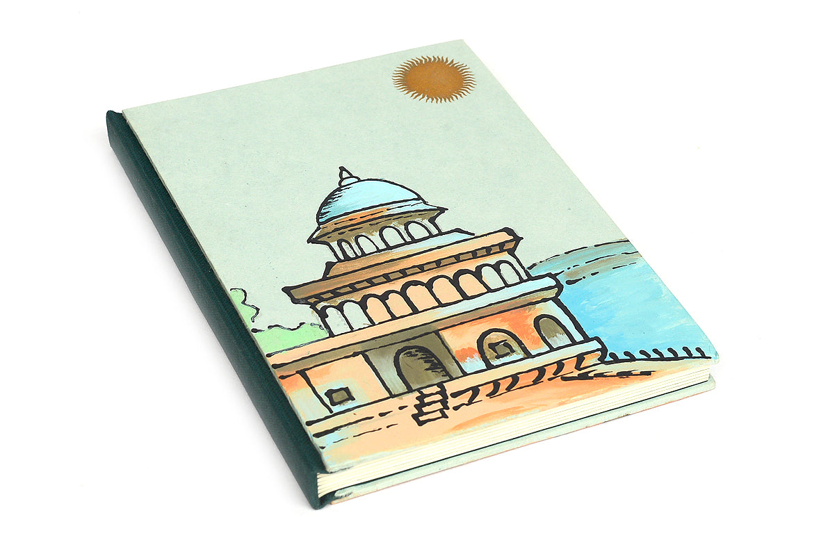  Palace on Lake Hand painted B6 Journal | Rickshaw Recycle