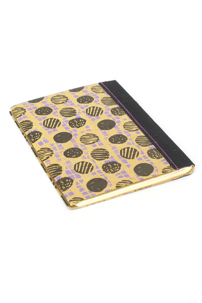 Roundel Print Travel Notebook with pockets B5 | Rickshaw Recycle
