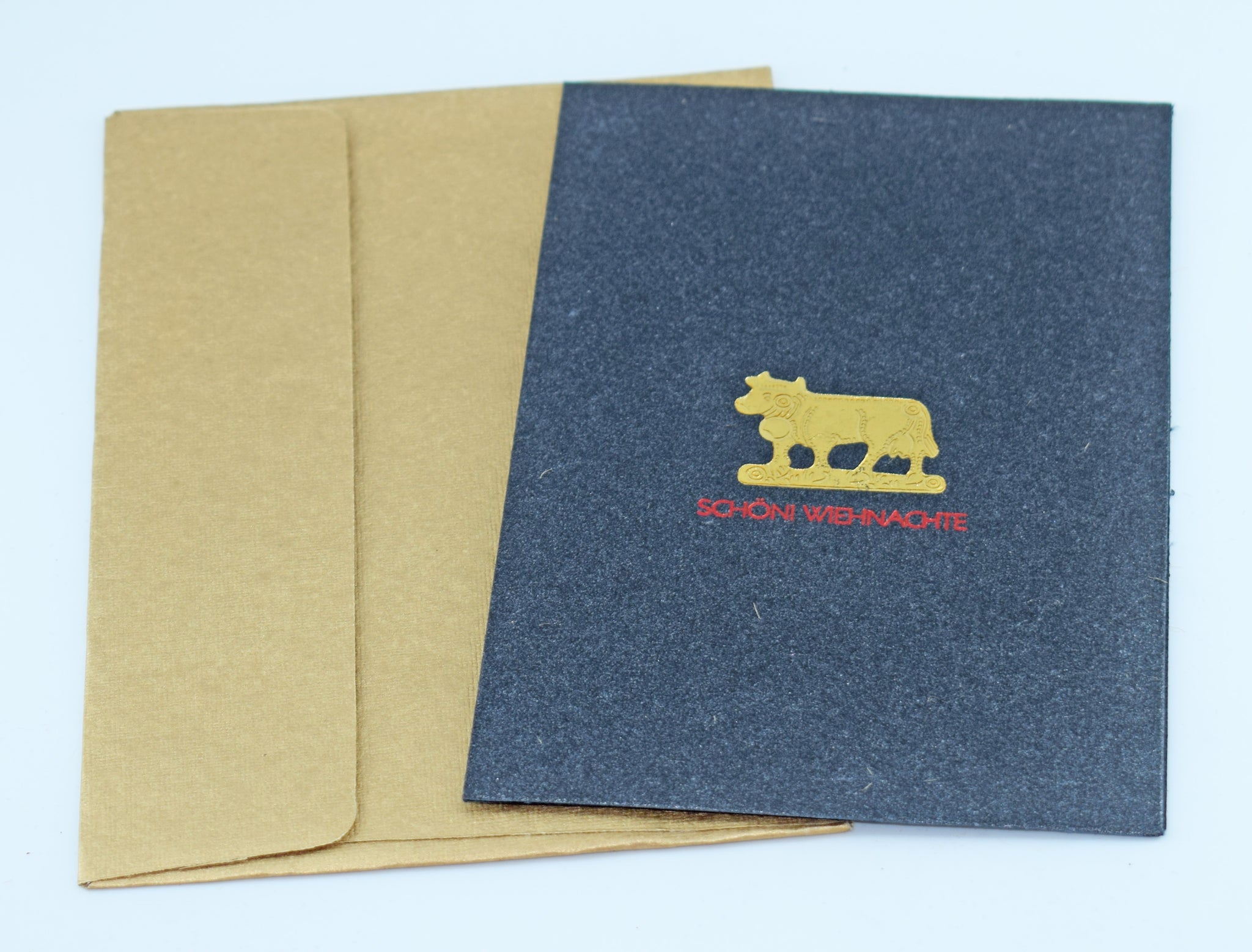 Nativity: Foiled Cow Gift Card Set l Rickshaw Recycle