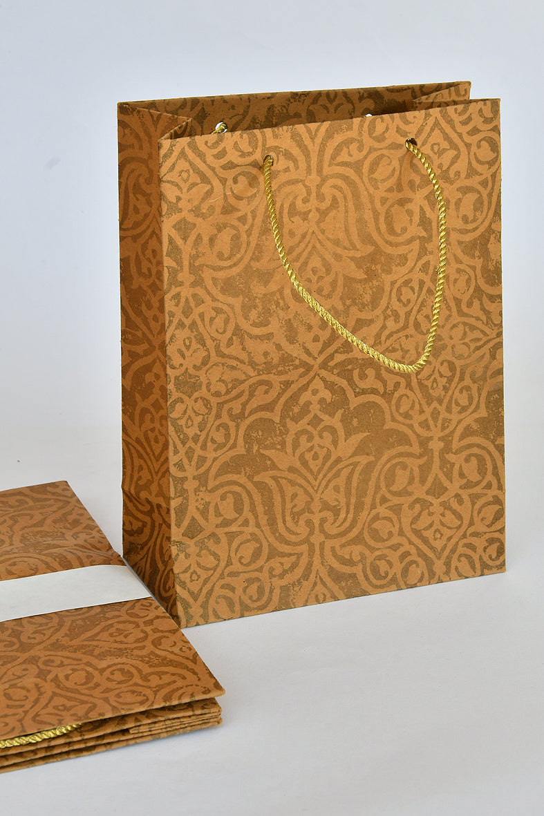  Gold Dis-Stress Baroque Medium Handmade Paper Gift Bag Online