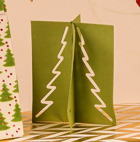 Tree Fold Out Place Cards