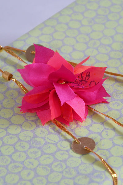 Ornament Flower String Gift Topper, Set of 2