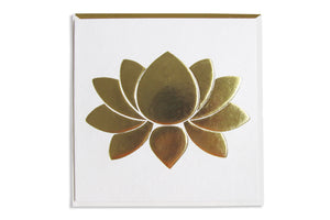 Lotus Foil Embossed Greeting Cards & Gift Envelopes Online