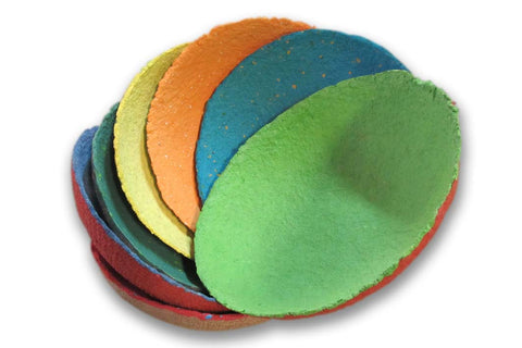 Paper pulp textured base bowl, 2 colour