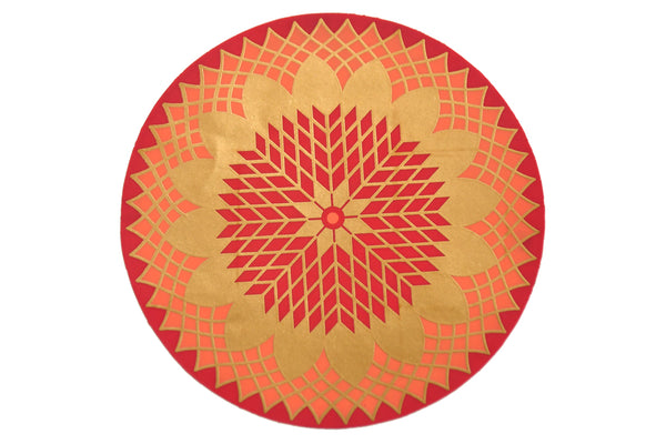 Auspicious Decor: Mandala Floor Sticker Set
