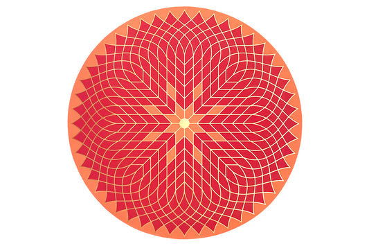 Auspicious Decor: Lotus Mandala Floor Sticker