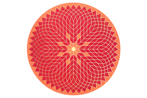 Auspicious Decor: Lotus Mandala Floor Sticker
