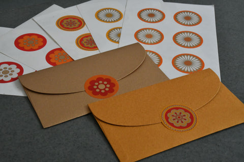 Buy Shagun Gift Envelopes With Cards & Round Sticker Online