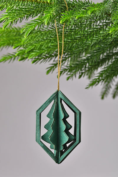 Ogee Tree Hanging Handmade Paper Christmas Decoration Ornament Online