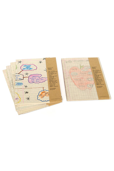 Found Art School Page Children Drawing Ruled Notebook Online