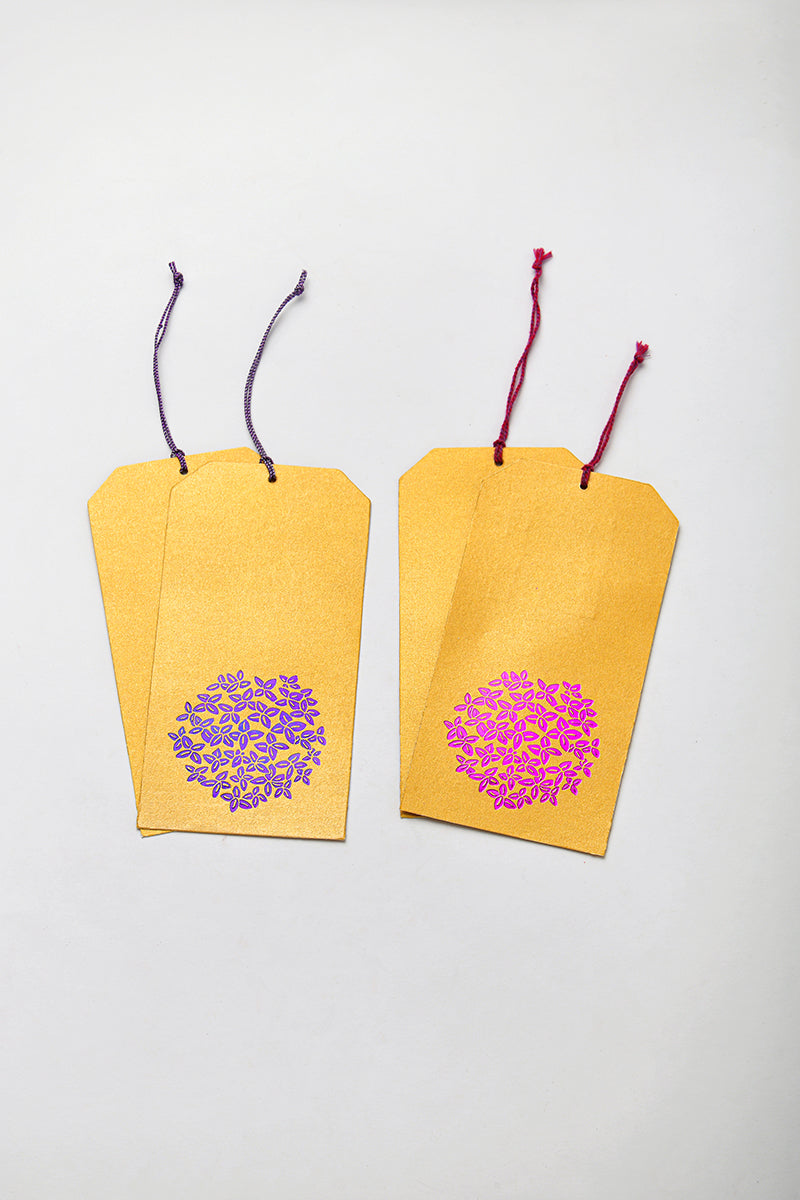 Metallic Paper Tag Cards, 2 Sets of 4, 3x6