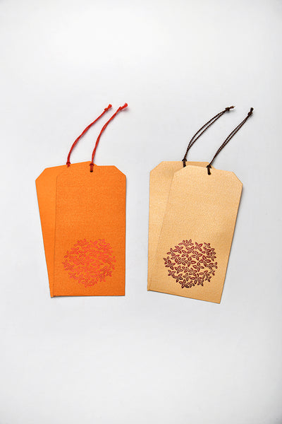 Metallic Paper Tag Cards, 2 Sets of 4, 3x6