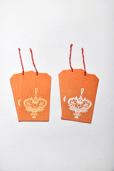 Metallic Paper Tag Cards, 2 Sets of 4, 3x6