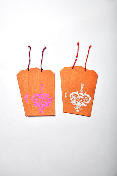 Metallic Paper Tag Cards, 2 Sets of 4, 3x6