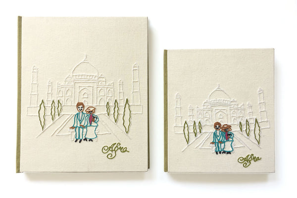 Agra Taj Mahal Handmade Hard Bound Book Blank Pages Online