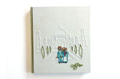 Agra Taj Mahal Handmade Hard Bound Book Blank Pages Online