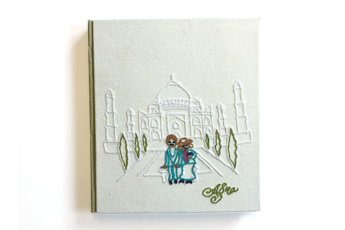Agra Taj Mahal Handmade Hard Bound Book Blank Pages Online