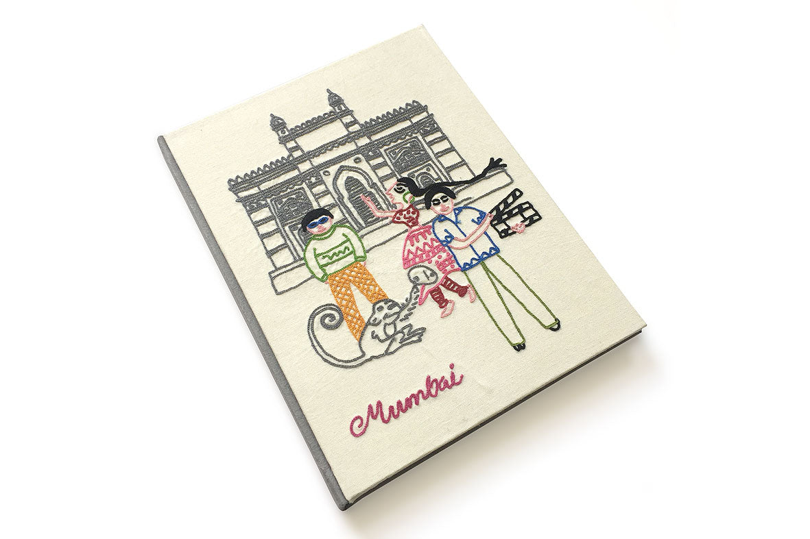 Mumbai On Location at the Gateway Handmade Hardbound Notebook Online