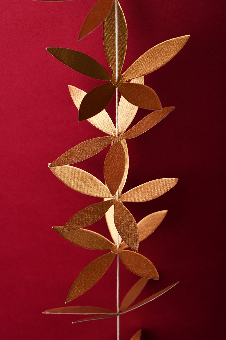 Metallic Paper Petal Clusters Garland, Set of 2
