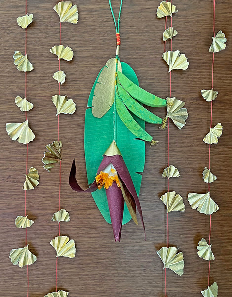 Festive Decor: Ornamental Banana Flower Hanging