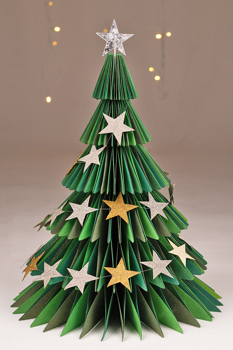 Star Strings Golden Accents Paper Garland Decoration Online