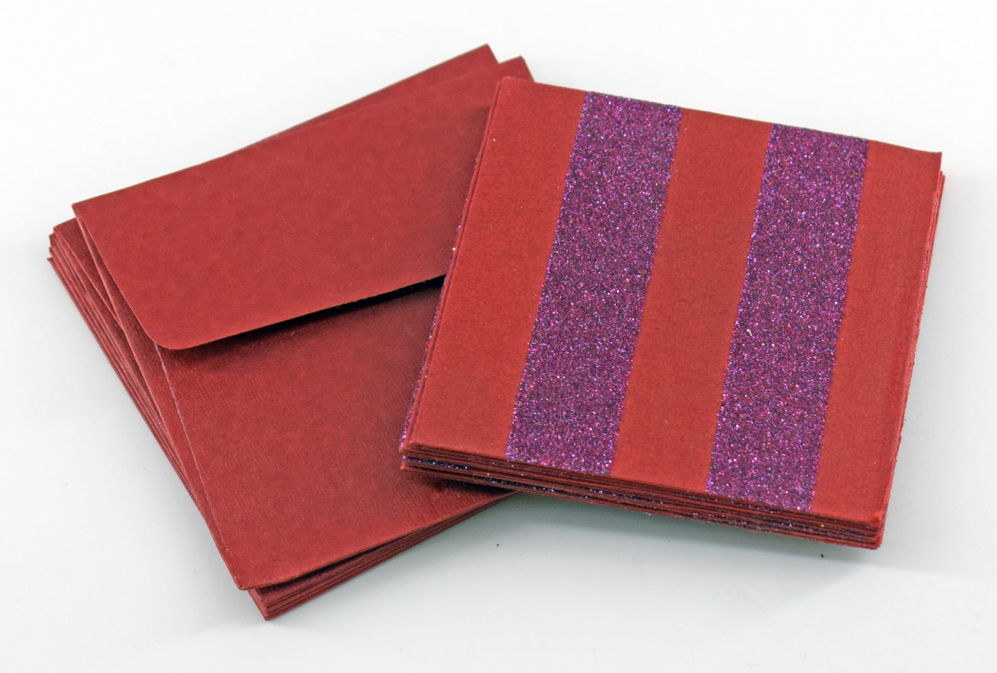 Holiday: Glitter Stripes Gift Card Set l Rickshaw Recycle