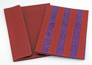 Holiday: Glitter Stripes Gift Card l Rickshaw Recycle