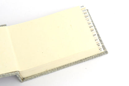 Address Book Printed Fabric Cover, 4.5x3