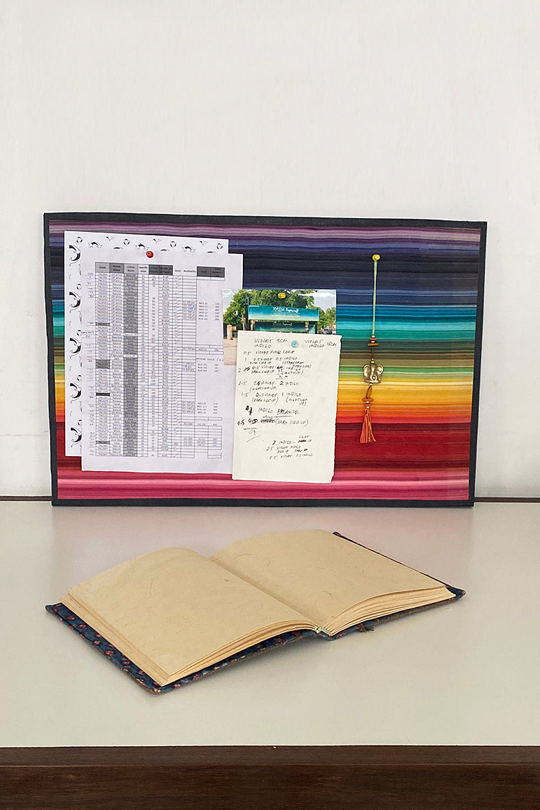 Recycled Handmade Paper Strips Tackboard Multicolour Online