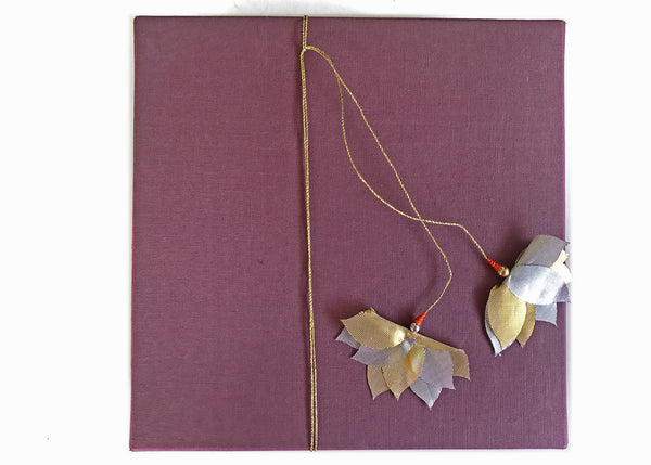 Handmade Gota Paper Flower String Gift Wrapping Topper Online