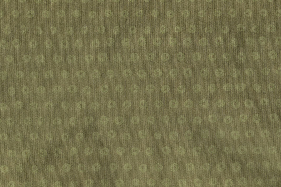 Brown on Moss Green Dot Sieve Printed Handmade Paper Online