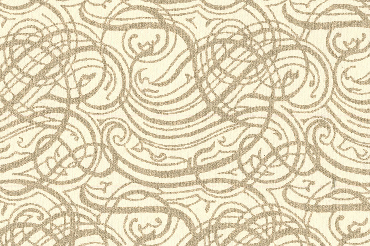 Gold On Light Cream Calligraphy Printed Handmade Paper Online