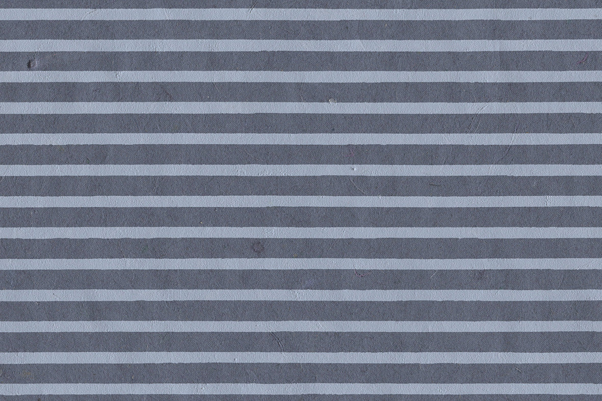 Stripes: Blue on Blue Handmade Paper | Rickshaw Recycle