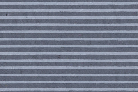 Vichy Blue On Blue Black Stripes Printed Handmade Paper Online