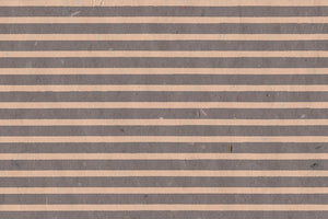 Stripes: Peach on Brown Handmade Paper | Rickshaw Recycle