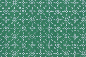 White on Green Bandhni Geometric Printed Handmade Paper Online