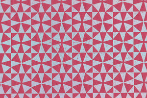 Geometric Silver Foil on Pink Handmade Paper | Rickshaw Recycle
