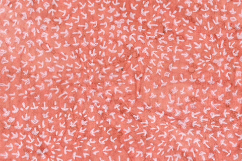 Tree Circulars White on Red Batik | Rickshaw Recycle