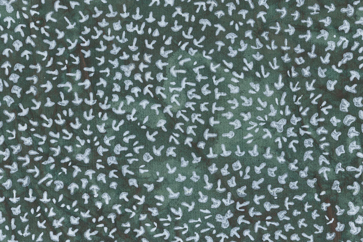 White On Jungle Green Tree Circulars Printed Handmade Paper Online