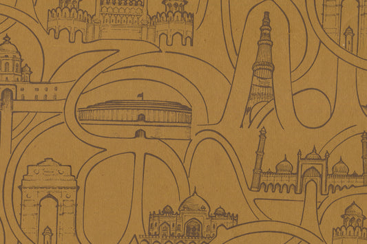 Delhi Ring Roads Brown on Autumn Gold HMP | Rickshaw Recycle