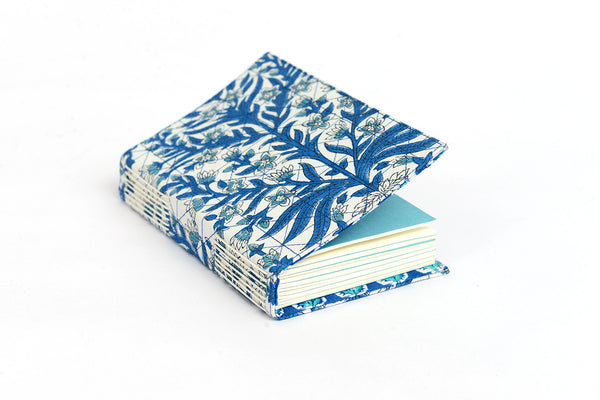 Blue Summer Print Cover Coptic Stitch Blank Pages Journal Notebook Online