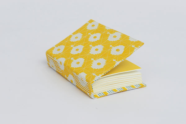  Yellow Summer Print Cover Coptic Stitch Blank Pages Journal Notebook Online 