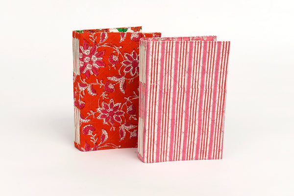 Summer Print Cover Coptic Stitch Journal, 6x4