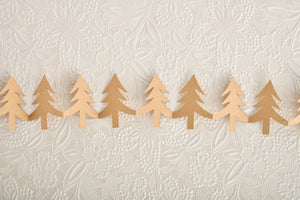Tree Tessellating Metallic Accents Paper Strings Decoration Set of 2 Online