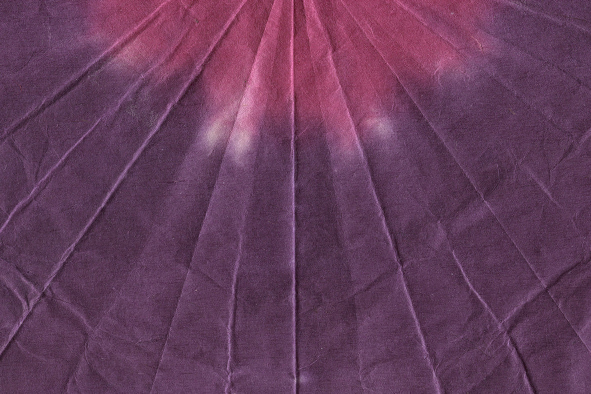 Bandhani Dyed: Purple & Pink on Natural | Rickshaw Recycle